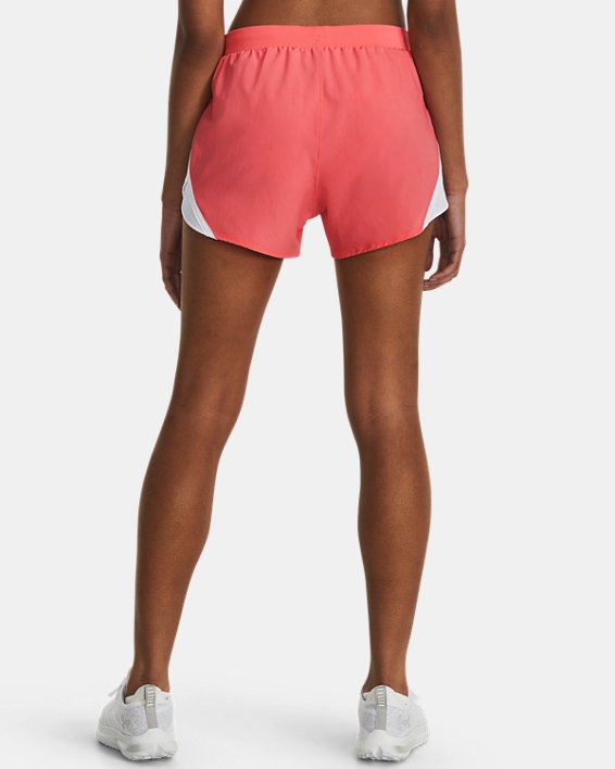 Women's UA Fly-By 2.0 Shorts, Pink, pdpMainDesktop image number 1